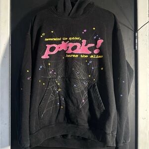 P*nk! Sp5der hoodie black